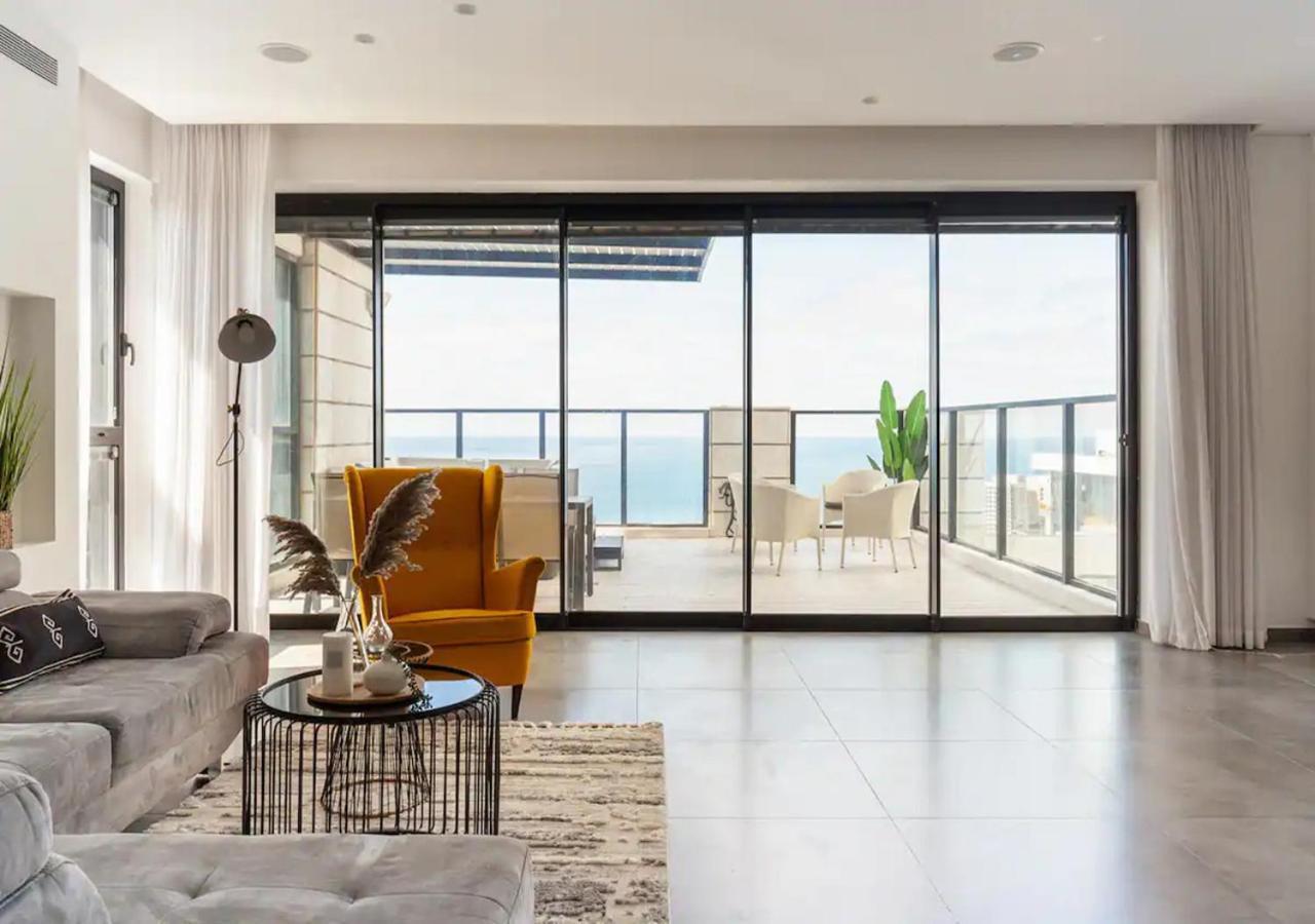 Oַ&O Group- Luxury Penthouse Jacuzzi Sea 36 Floor Apartment Bat Yam Luaran gambar