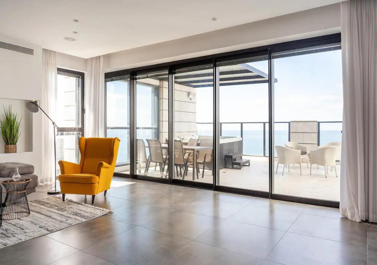 Oַ&O Group- Luxury Penthouse Jacuzzi Sea 36 Floor Apartment Bat Yam Luaran gambar